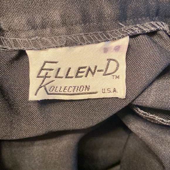 Vintage Ellen D Kollection black a-line pleated skirt with pockets, US small - Picture 5 of 5